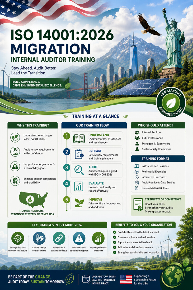 ISO 14001:2026 Migration Internal Auditor Training