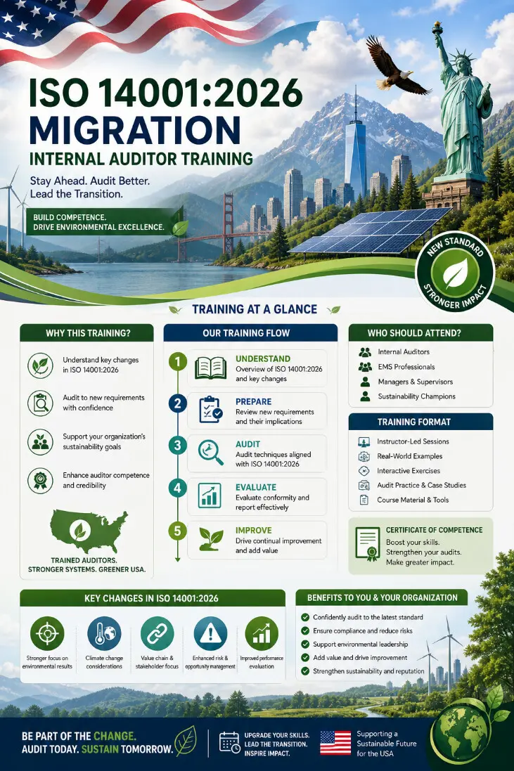 ISO 14001:2026 Migration Internal Auditor Training